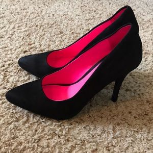 Black Suede High Heels - Size 9.5M